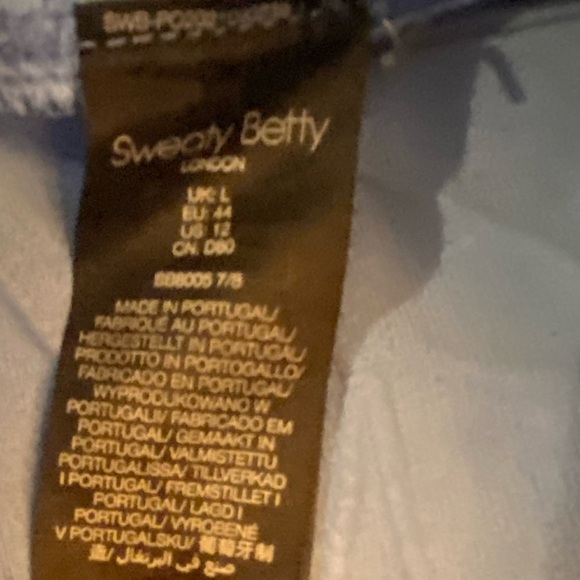 Sweaty Betty Motion Jacquard 7/8 Workout Legging Regatta Blue - Picture 3 of 8